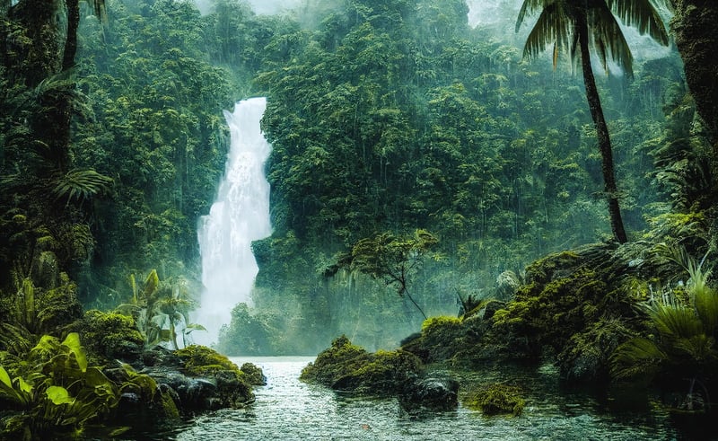 Tropical Waterfall